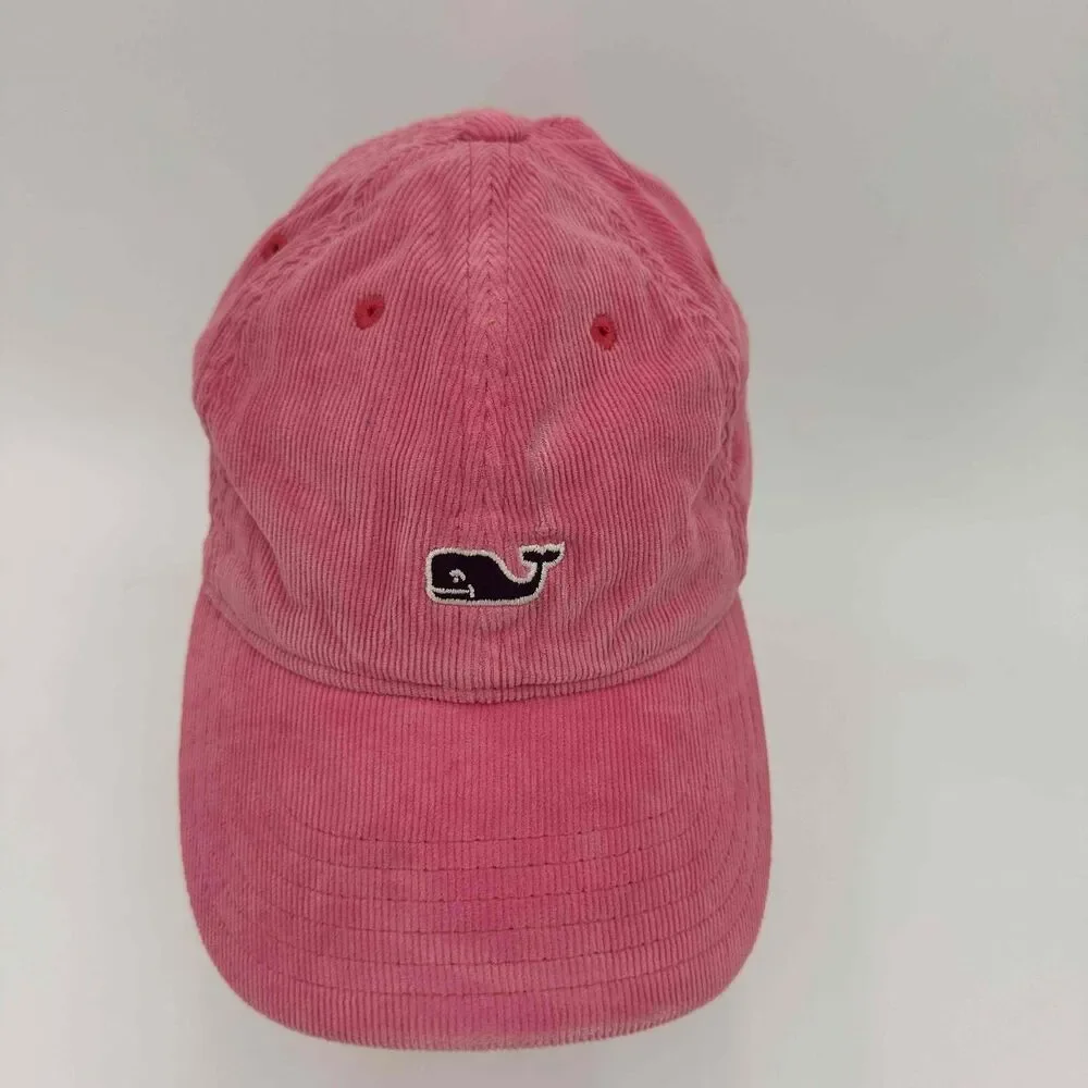 Vineyard Vines Pink Whale Logo Baseball Cap Unisex Size One Size